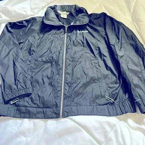 Columbia omni-shield windbreaker black size 1X hooded